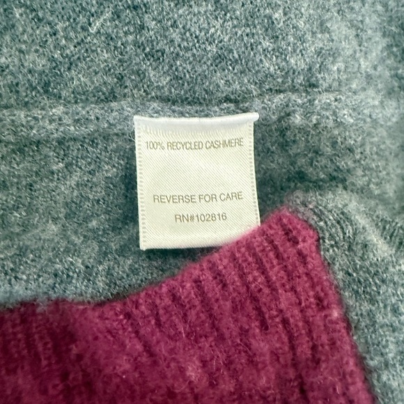 Garnet Hill Women Sweater 100 Recycled Cashmere Size XS City Classic Work - Picture 6 of 8